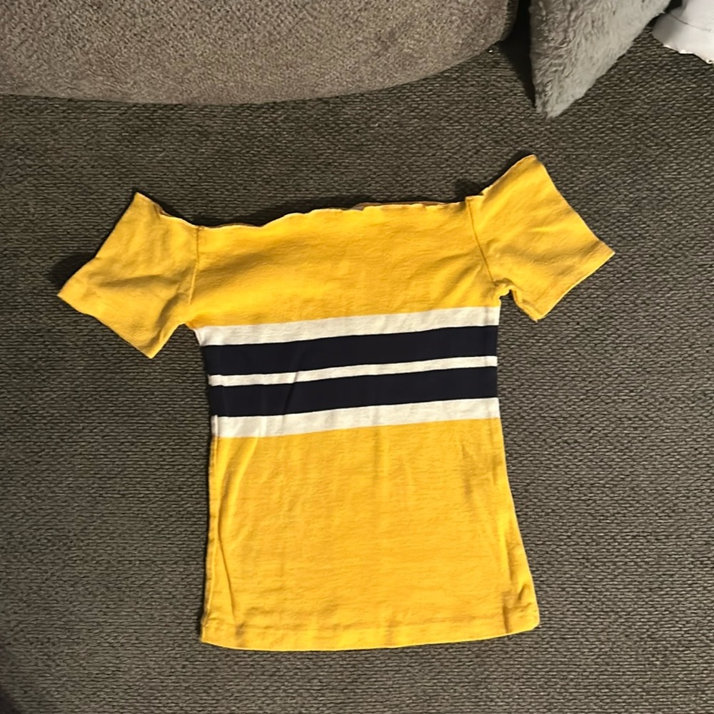 Off the shoulder crop top